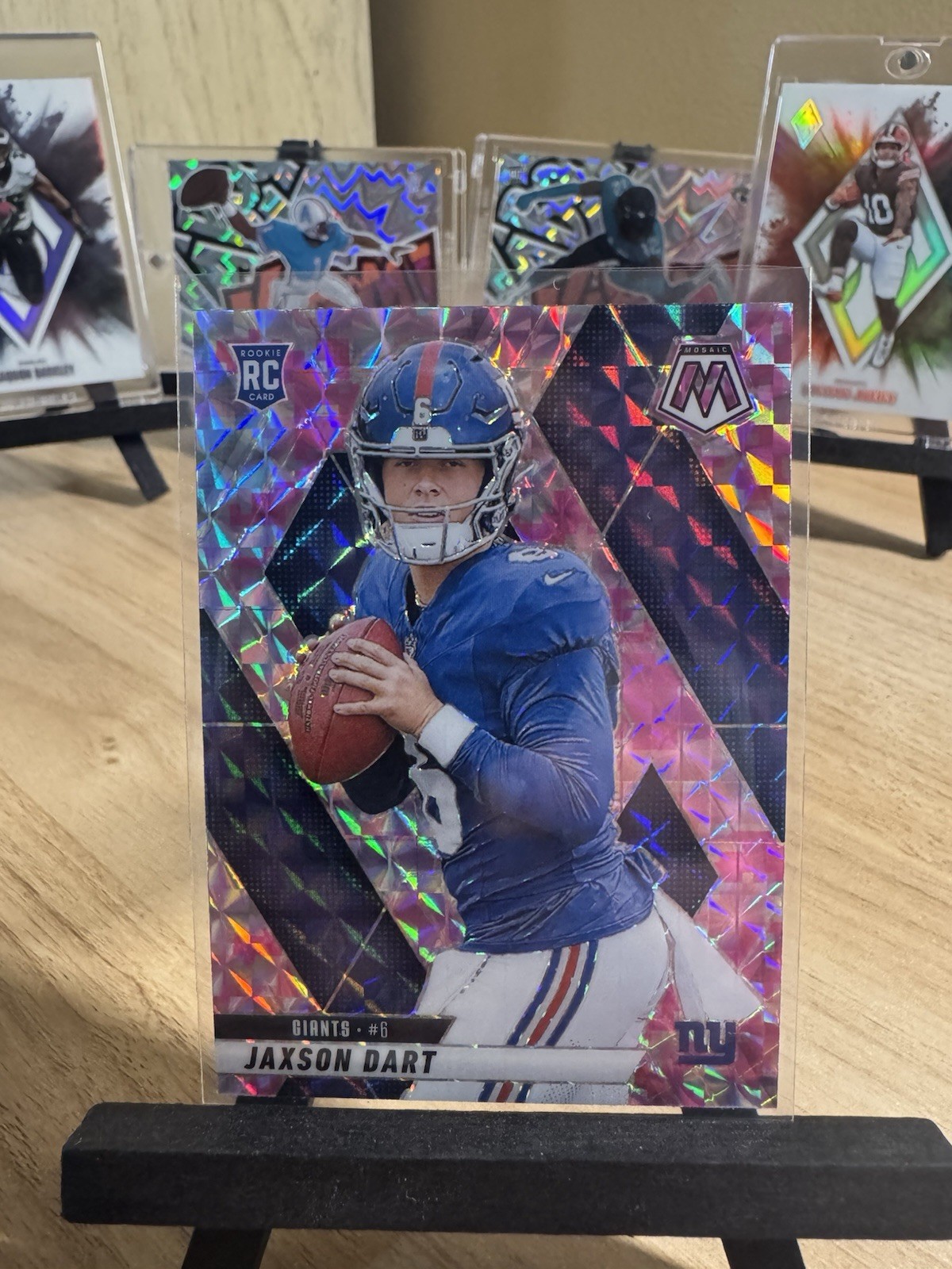 2025 panini mosaic #362 Jaxson Dart Mosaic Camo Pink