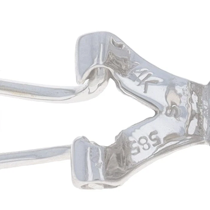 White Gold Black Diamond Cluster Stud Earrings -14k Rnd 2.00ctw Clip-Ons Treated - Image 4 of 4