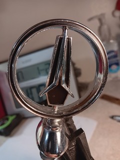 Plymouth Hood Ornament. With Spring Attachment Just Needs The Nut Original