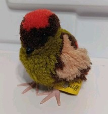Miniature Wool Pom Pom Steiff 7115/08 Bird German Collection Vintage Decor Kitch