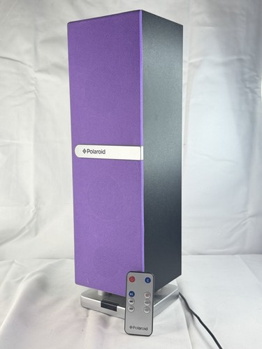 Polaroid  Mini Bluetooth Tower Speaker Remote Rechargeable PURPLE Rare