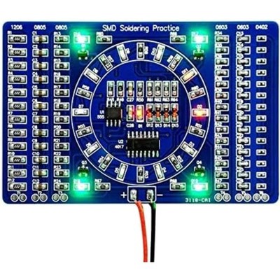 LED SMD NE555 Löt-Übungsboard DIY-Kit Elektronik PCB-Board-Set