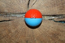 VINTAGE BLUE AND RED PING EYE GOLF BALL MUST SEE RARE