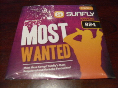 SUNFLY MOST WANTED KARAOKE DISC MW924 VOLUME 924 CD+G SEALED 15 TRACKS