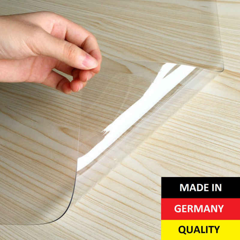 Bodenschutzmatte Bürostuhlunterlage Bodenmatte Stuhlunterlage Transparent 2,3 mm