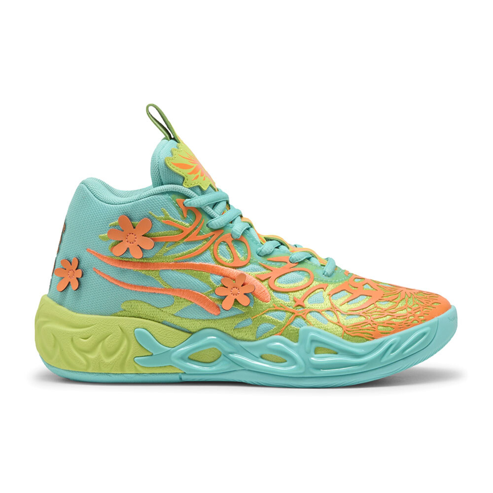 Puma Mb.04 Sd Баскетбольные молодежные кроссовки для мальчиков зеленого цвета, повседневная обувь 31077701