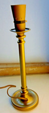 Brass Candlestick table lamp brushed finish  11 inch tall + fitting