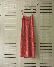 Zara Blogger's Fav Jacquard Swirl Midi Dress With back Slit BNWT Size L