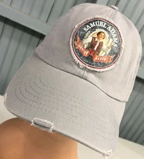 Samual Adams Boston Lager Retro Distressed Strapback Baseball Cap Hat 