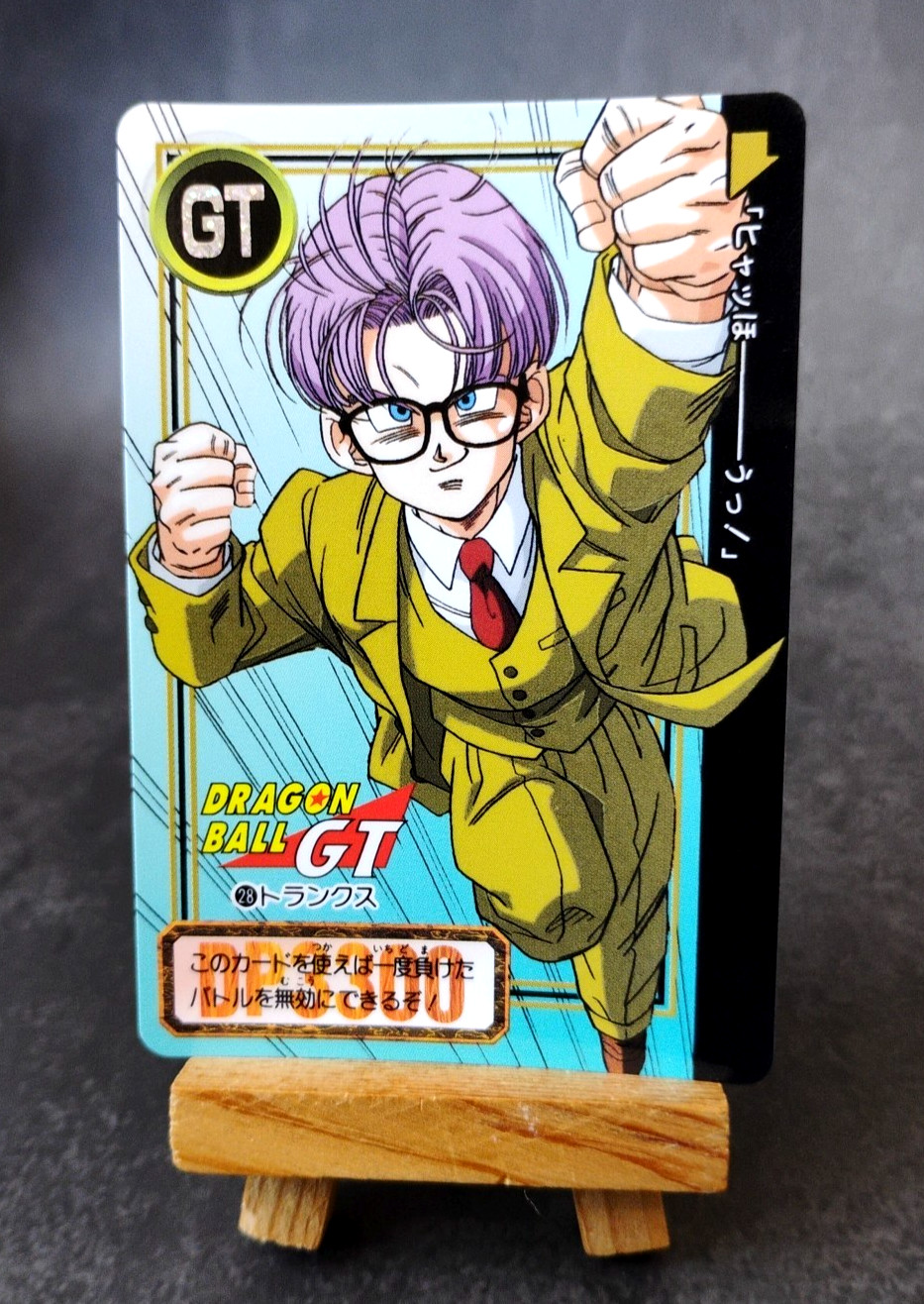 Trunks - Dragon Ball GT (28) - Tarjeta Bandai Carddass 1996 vintage