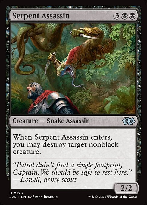 NM Serpent Assassin, MTG, Foundations Jumpstart, Magic the Gathering, 123