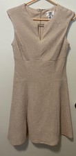SD Collection Dress Fit & Flare Size 8 light pink sparkle keyhole rhinestone