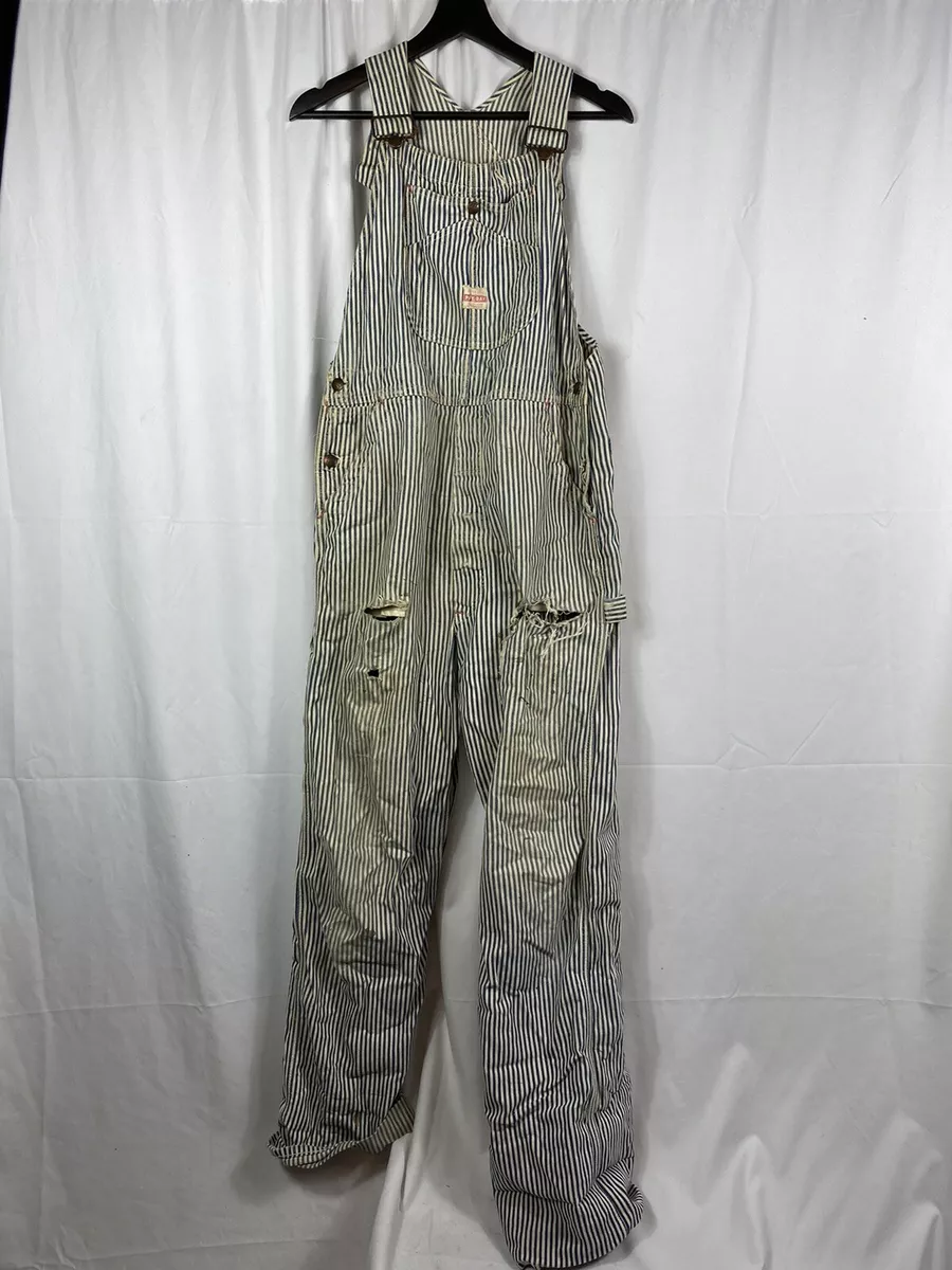 Vintage 1950s Payday Railroad Pinstripe Overalls