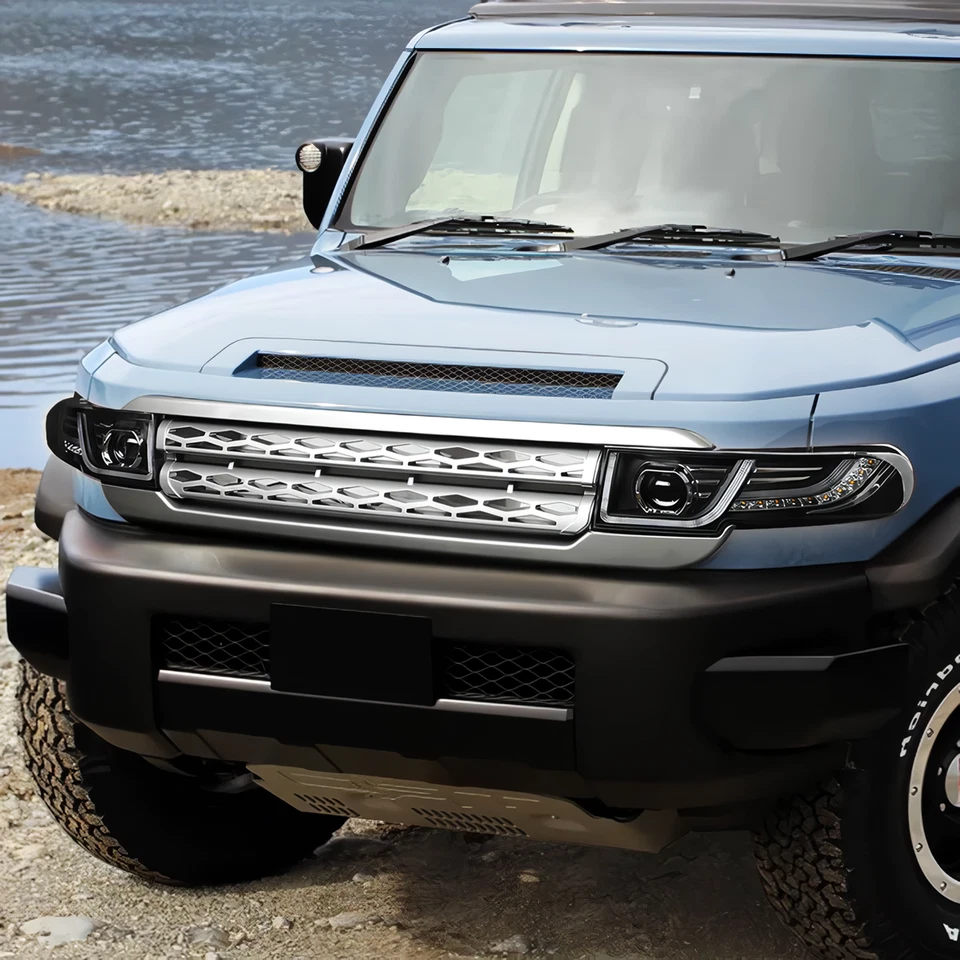 Proyector LED faros izquierdo derecho y con rejilla para Toyota FJ Cruiser 2007-2014 Foto 4 de 4