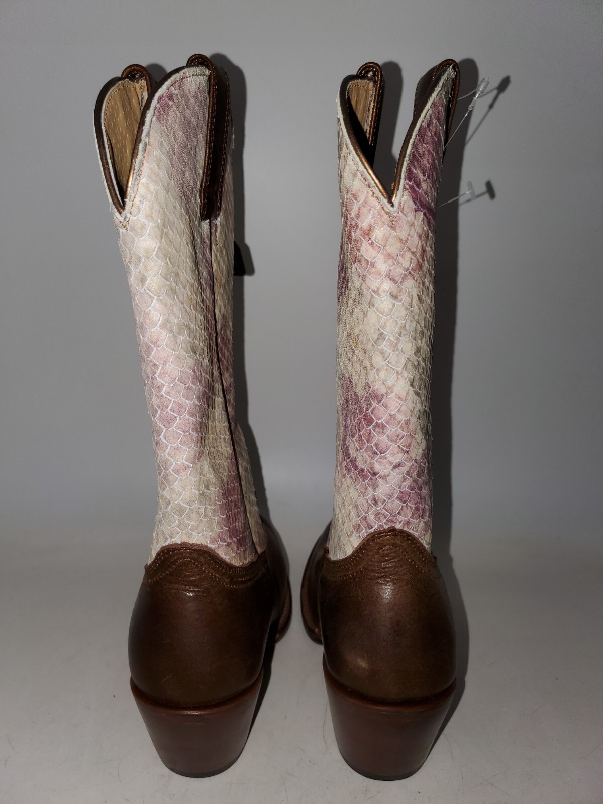 SHYANNE BROWN VIOLETTA WESTERN COWBOY BOOTS ROUND TOE… Gem