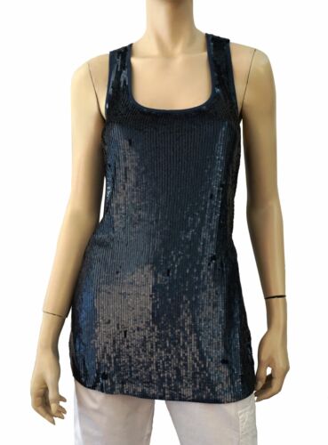 royal blue sequin tank top
