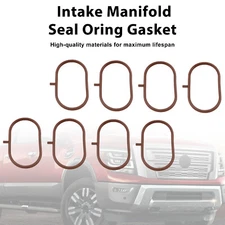 8PCS Intake Manifold Gasket Fit Nissan Titan XD 2016-2024 Fit Armada 2017-2024