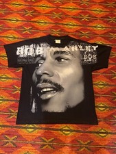 Vintage 90s Bob Marley All Over Print AOP Single Stitch T-Shirt XL