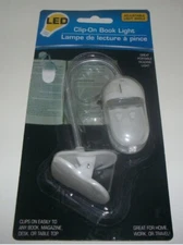 NEW! Adjustable Clip-On LED Book Light Great Portable Reading Light 
