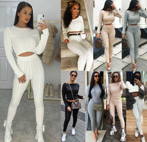 Womens Ladies Chunky Cable Knitted Co 
