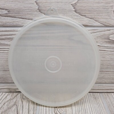 Tupperware 227 Replacement Lid Seal Sheer Snap Cover 6.25 in Vtg