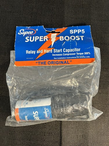 Solid State Power R Logo Supco Starter Pow-R-Pak Solid State Relay and Hard Start Capacitor ...