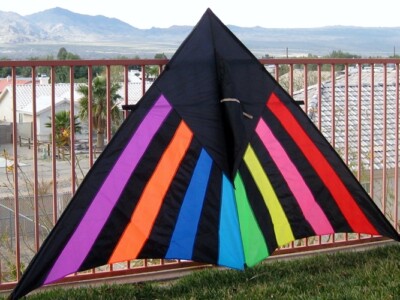 Delta Kite Single Line Huge 108 x 59'' + Reel + Line + Metal Swivel + Bag COMBO