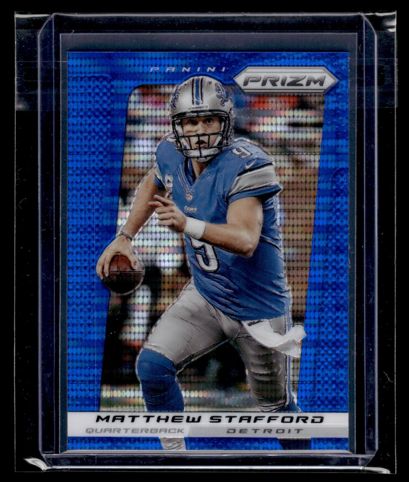 2013 Panini Prizm Blue Pulsar Prizm #108 Matthew Stafford Lions