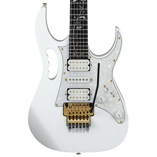 Ibanez JEM7VP Premium Steve Vai Signature Electric Guitar (White) inc Gig Bag - Picture 3 of 4