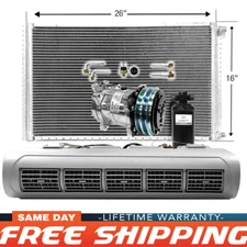AC Kit EVU110 Universal Evaporator Underdash Unit Compressor & Condenser 16 x 26