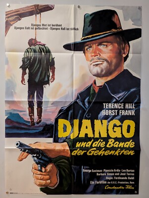 Terence Hill  ''Django und die Bande der Gehenkten '' Filmplakat von 1967 A1