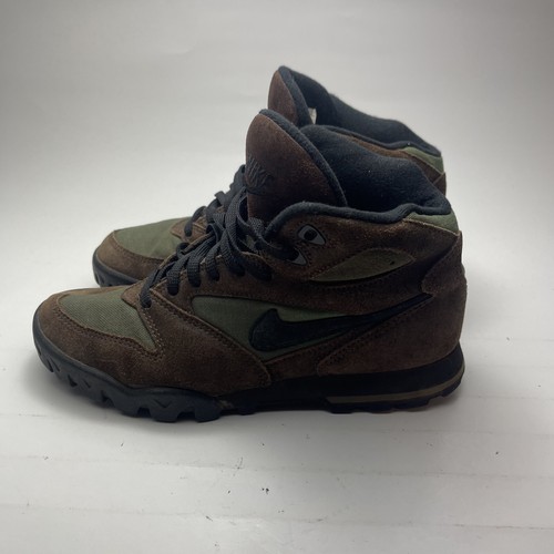 Vintage 90s Nike Caldera ACG Hiking Boots Brown Suede Size 7.5 940305 IB (Read) - 第 4/13 張圖片
