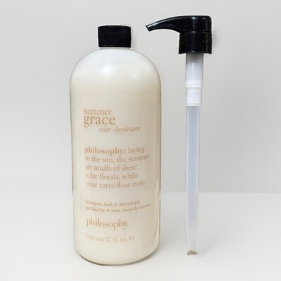 Philosophy Summer Grace Solar Daydream Shampoo Shower Gel Bubble Bath 32 oz