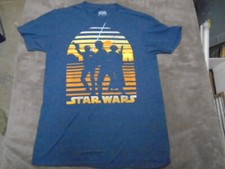 RARE Star Wars silhouette SHIRT medium LUKE SKYWALKER Han Solo Princess Leia 