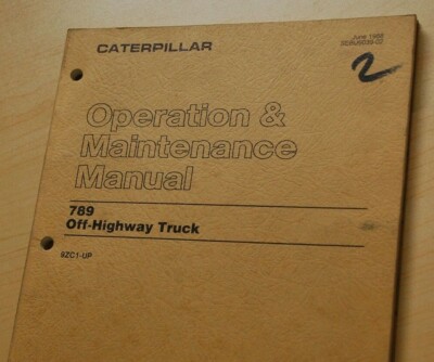 CAT Caterpillar 789 Dump Truck Owner Operation/Maintenance Manual Guide rock