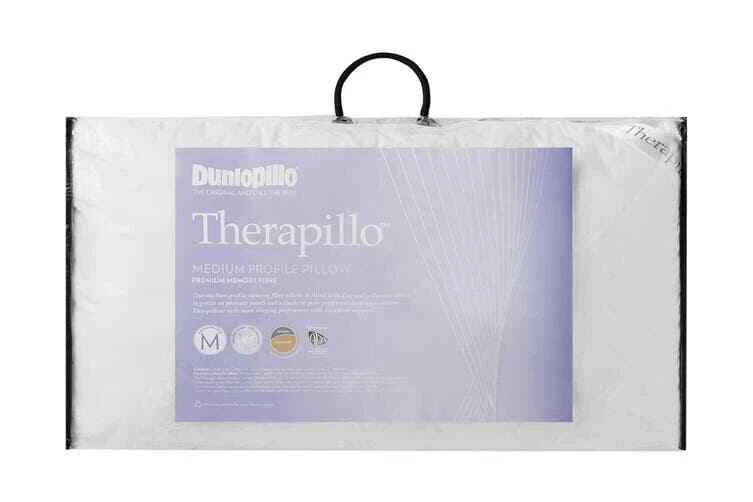 Dunlopillo Therapillo Medium Profile Memory Fibre Pillow eBay