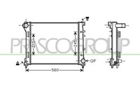 KüHler WasserküHler Passend FüR Fiat 500 C 312 0.9 1.4 1.3 D Multijet 312 319