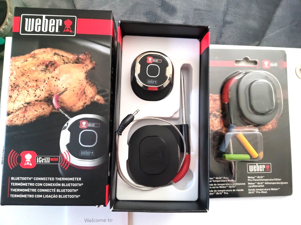 Weber iGrill Mini Smart LED Wireless Bluetooth Thermometer & iGrill Pro(see  des)