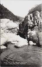 Japan Strange Rocks Called Usagi-Hane Kinugawa Spa Vintage Postcard B192