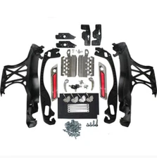 Chome Metal Saddlebag Hardware Latch Covers Locks Lids For Harley 2014-2023 US