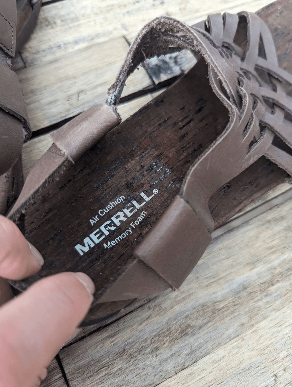 Merrell District Mahana sandali donna taglia 8 marroni incrociati cinturino caviglia