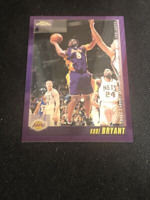 KOBE BRYANT 2000-01 Topps Chrome Purple Border #107 🔥 MInt