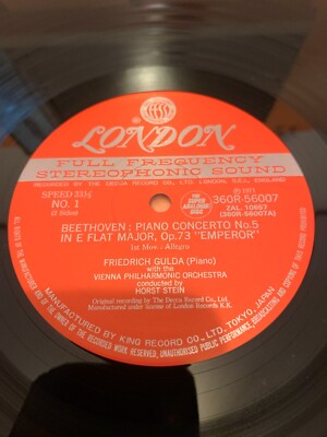 GULDA - BEETHOVEN EMPEROR PIANO CONCERTO No.3 THE SUPER ANALOGUE