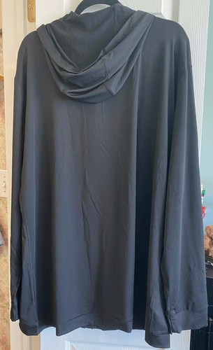 active wear giacca nera full zip con cappuccio - Foto 3 di 4