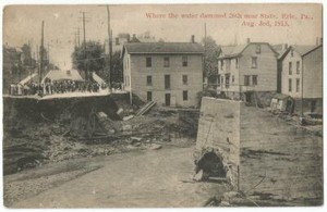 Erie Pennsylvania PA ~ Town Flood Damage August 3,1915 | eBay