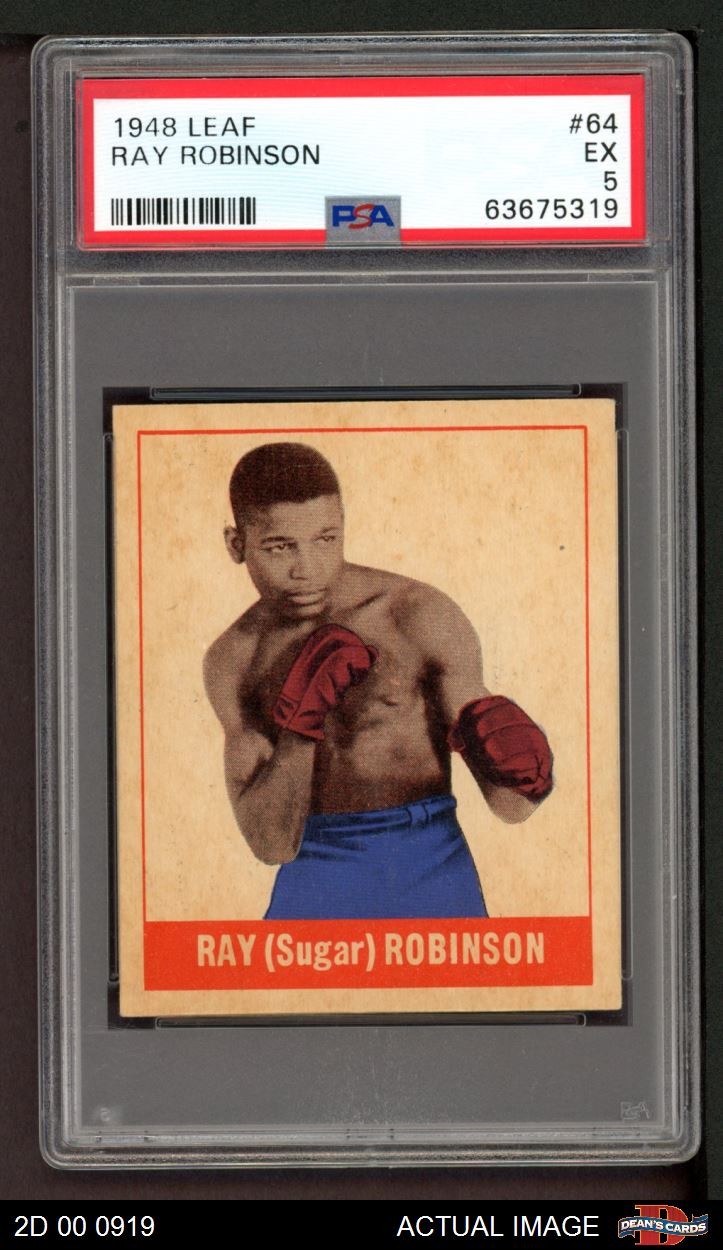 1948 Leaf #64 Sugar Ray Robinson PSA 5 - EX