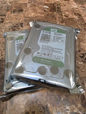 4TB SATA Western Digital WD WD40EZRX HDD 3.5'' 5400RPM 64MB Hard Drive X 2