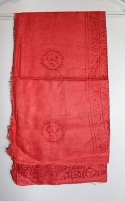 Lots of 3. Om nama  Hare Ram Hare Krishna  cotton scarf shawl   -  72''x 36''
