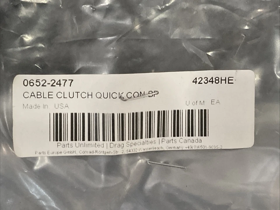 NUEVO GENUINO MAGNUM 0652-2477 CABLE EMBRAGUE CONEXIÓN RÁPIDA NEGRO PERLA Foto 2 de 4