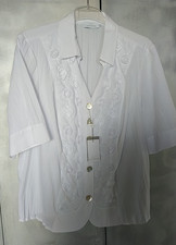 Just White Gr 50 52 Damen, Bluse Shirt Blusenjacke ehemaliger UVP 99